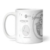 Pisces Zodiac Sign Birthday Gift Tea Coffee Cup Personalized Mug