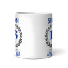 Present For Teenage Boy 13th Birthday Gift 13 Awesome Blue Personalized Mug