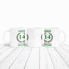 Present For Teenage Boy 14th Birthday Gift 14 Awesome Green Personalized Mug