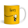 This Belongs To An Awesome Brother Gift Yellow Retro Man Personalized Mug