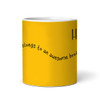 This Belongs To An Awesome Brother Gift Yellow Retro Man Personalized Mug
