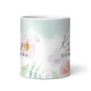 Watercolor Floral Cup Of Tea Tea Coffee Cup Custom Gift Personalized Mug