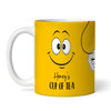 Yellow Background Funny Faces Tea Coffee Cup Custom Gift Personalized Mug