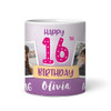 16th Birthday Gift For Girl Balloons Photo Tea Coffee Cup Personalized Mug