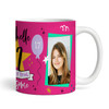 17 Years Photo Pink 17th Birthday Gift For Teenage Girl Awesome Personalized Mug