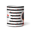 Valentine's Day Gift Photo Gift Stripes Hearts Personalized Mug