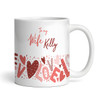 Valentine's Gift For Wife Love Pink And Red Personalized Mug