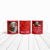 Valentine's Gift Heart Rose I Love You Photo Personalized Mug