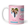 Gift For My Wife Photo Pink Valentine's Day Gift Personalized Mug