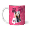 Photo Fiancee Gift Pink Love Mail Valentine's Day Gift Personalized Mug