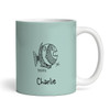 Pisces Funny Zodiac Sign Description Birthday Gift Green Personalized Mug