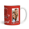 Red Photo Gift For Boyfriend Best Girlfriend Valentine's Day Personalized Mug