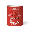 Red Photo Gift For Fiance Best Fiancee Valentine's Day Gift Personalized Mug