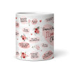 Romantic Gift For Her Floral Reasons Why I Love You Personalized Mug