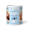 Aunt Gift Blue Flowers Photo Tea Coffee Personalized Mug