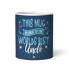 Belongs To Best Uncle Gift Blue Photo Tea Coffee Personalized Mug