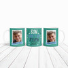 Funny Gift For Son Don't Do Stupid Photo Green Tea Coffee Personalized Mug