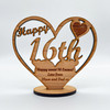 Happy 16th Special Birthday Heart Engraved Keepsake Personalized Gift