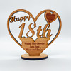 Happy 18th Special Birthday Heart Engraved Keepsake Personalized Gift