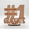 Congratulations Graduation No.1 Graduate Keepsake Engraved Personalized Gift
