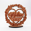 Wood Mother Memorial Wreath Forever In Our Hearts Keepsake Personalized Gift