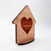 Engraved Wood New Home Heart Address House Keepsake Personalized Gift