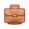 Engraved Wood New Job Good Luck Office Briefcase Bag Keepsake Personalized Gift