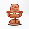 Engraved Wood New Job Office Chair Congratulations Keepsake Personalized Gift
