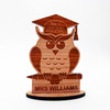 No.1 Owl Teaching Assistant Thank You School Leavers Keepsake Personalized Gift