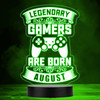 Video Gaming Legendary Gamers Birthday August Personalized Gift RGB Lamp Night Light
