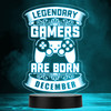 Video Gaming Legendary Gamers Birthday December Personalized Gift Lamp Night Light Video Gaming Legendary Gamers Birthday December Personalized Gift Lamp Night Light