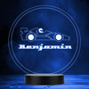 Race Car Motorsport Racing Fan Round Personalized Gift MultiColor Lamp Night Light