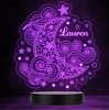Kids Moon Clouds Stars Personalized Gift Color Changing LED Lamp Night Light