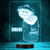 Sesame Street Oscar The Grouch Kid's TV Personalized LED Lamp MultiColor Night Light