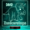 Kids Cute Dinosaur Fan Zuniceratops LED Lamp Personalized Gift Night Light