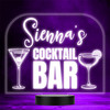 Cocktail Glasses Martini Drinking Home Bar Man Cave Color Changing Lamp Night Light
