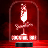 Glass Of Champagne Bubbly Cocktail Home Bar Man Cave Color Changing Lamp Night Light