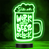 Glass Pint Work Until Beer O'clock Home Bar Man Cave Color Changing Lamp Night Light