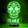 Mexican Skull Day Of The Dead Pattern Diamond Gift Color Changing Lamp Night Light