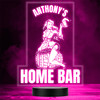 Sexy Girl With Pint On Beer Barrel Home Bar Man Cave Color Changing Lamp Night Light