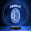 A.C. Milan English Football Soccer Sports Fan Logo Personalized Color Changing Lamp Night Light