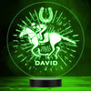 Horse Racer Jockey Races Lucky Horseshoe Splatter LED Lamp Color Night Light