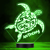 Maori Style Sea Turtle Color Changing LED Lamp Personalized Gift Night Light