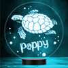 Swimming Sea Turtles & Spots LED Lamp Personalized Gift Night Light