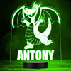 Happy Dancing Dragon Color Changing LED Lamp Personalized Gift Night Light