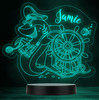 Shark Nautical Boat Wheel Personalized Gift Color Changing LED Lamp Night Light