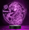 Stars Unicorn Moon Kids Personalized Gift Color Changing LED Lamp Night Light