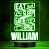 Eat Sleep Game Repeat Color Changing Personalized Gift LED Lamp Night Light Eat Sleep Game Repeat Color Changing Personalized Gift LED Lamp Night Light