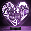 Harry Potter Elements Heart Personalized Gift Color Changing LED Lamp Night Light
