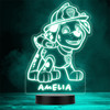 Kids Marshal Paw Patrol Personalized Gift Color Changing LED Lamp Night Light